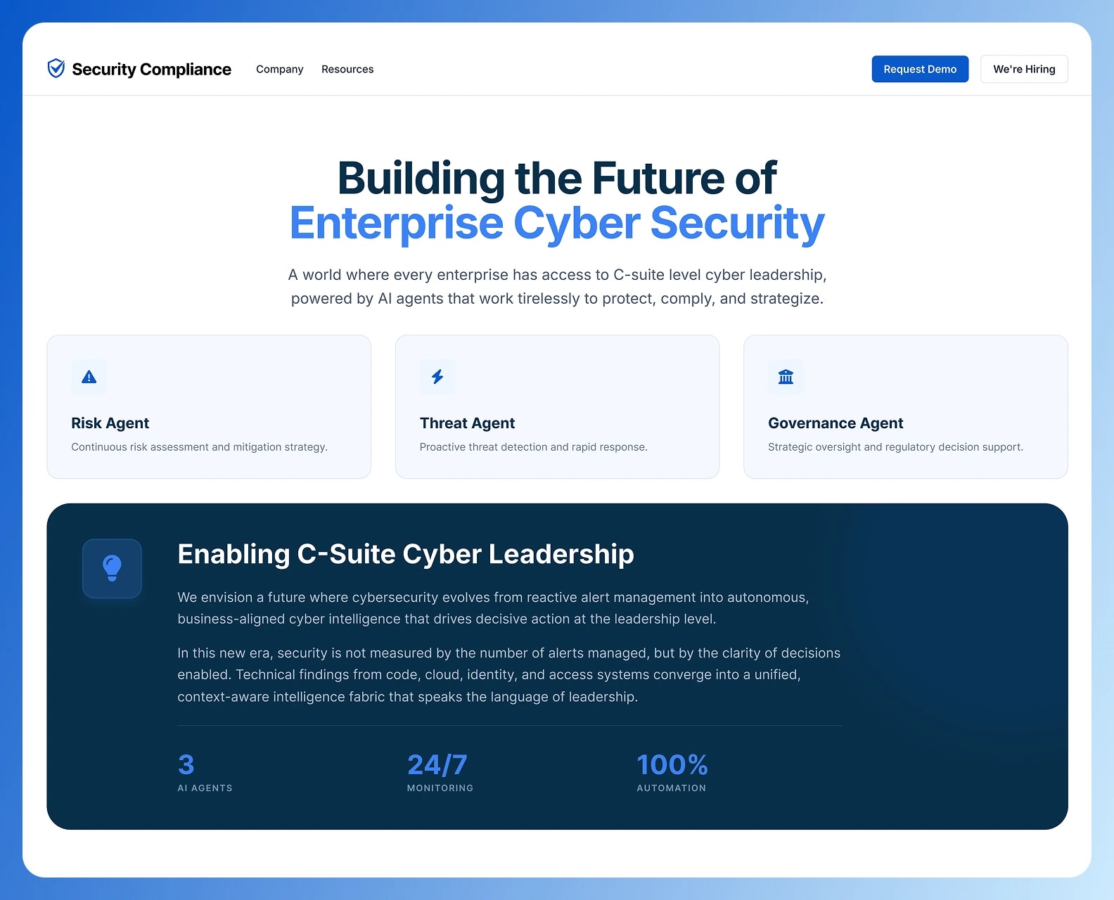 Enterprise Cyber Leadership
